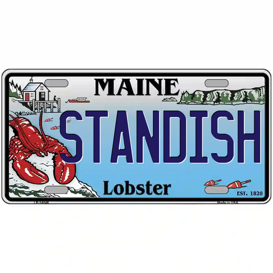 Standish Maine Lobster Metal Sign