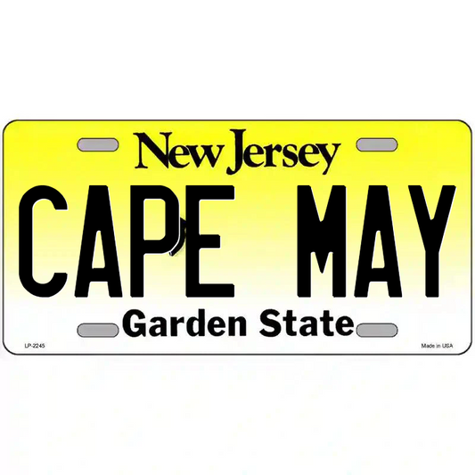 Cape May New Jersey Metal Sign