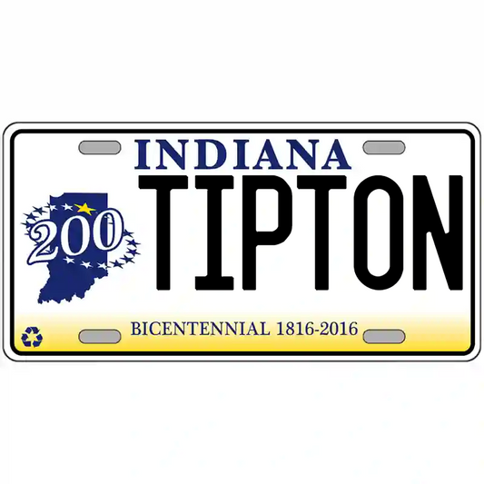 Tipton Indiana Bicentennial Metal Sign
