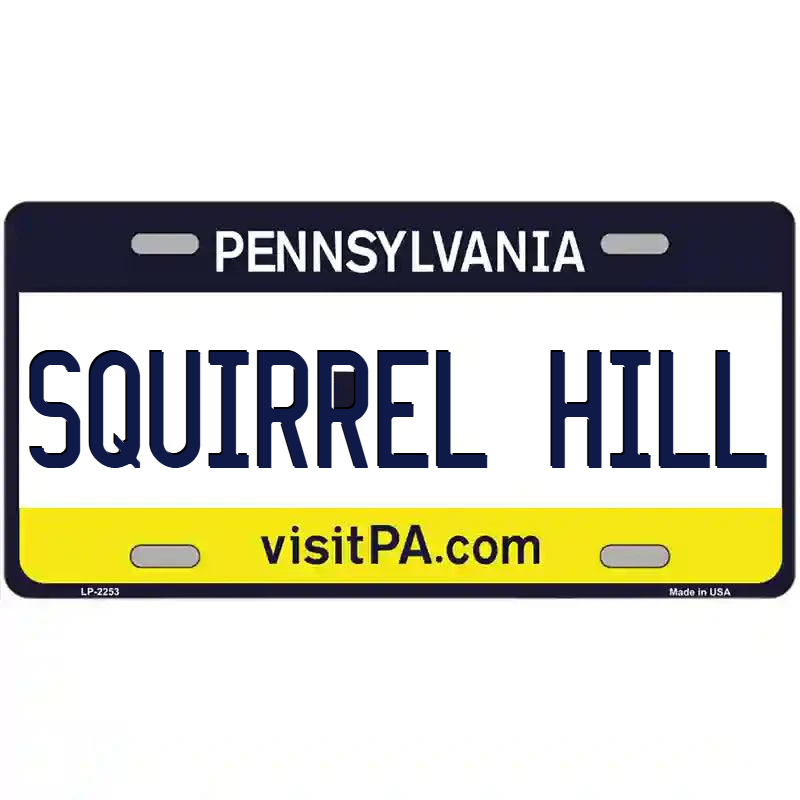 Squirrel Hill Pennsylvania Metal Sign