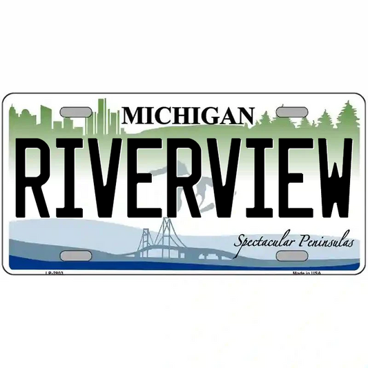 Riverview Michigan Metal Sign