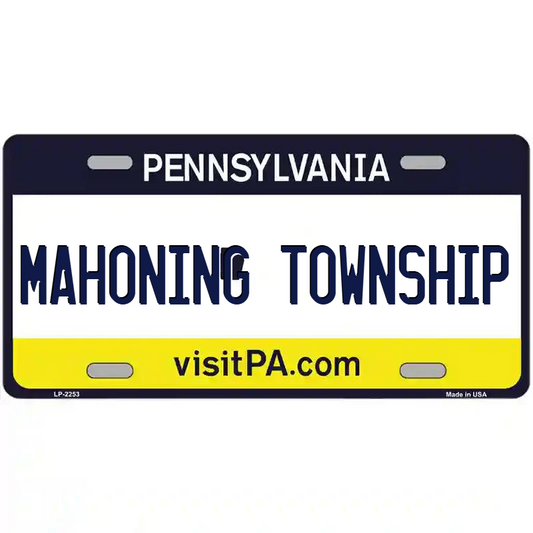 Mahoning Township Pennsylvania Metal Sign