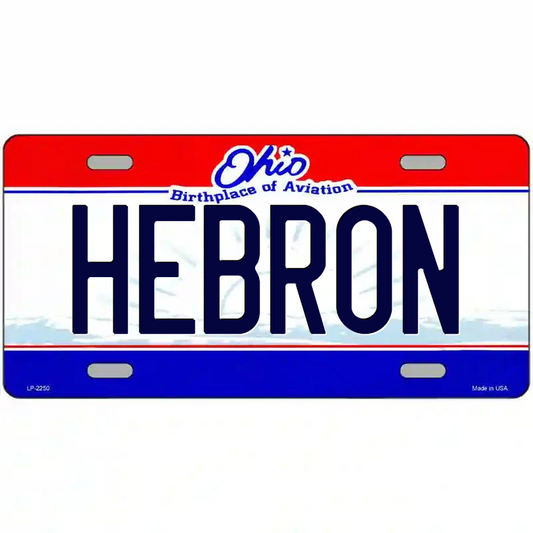 Hebron Ohio Metal Sign