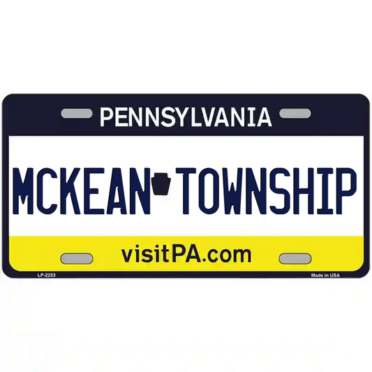 McKean Township Pennsylvania Metal Sign