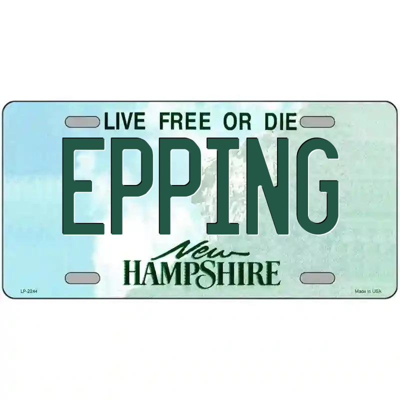Epping New Hampshire Metal Sign