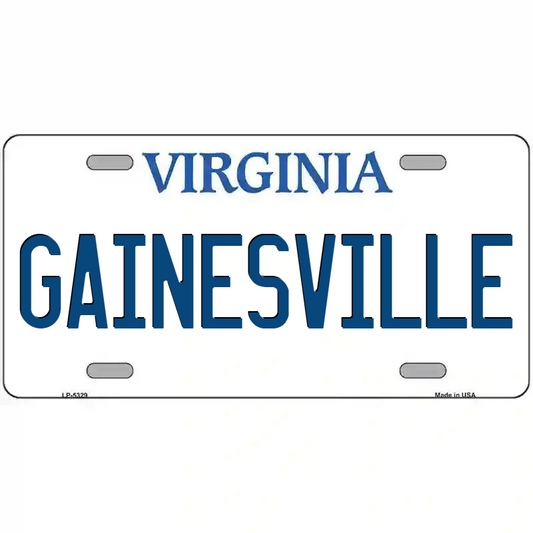 Gainesville Virginia Metal Sign