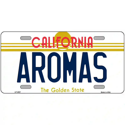 Aromas California Metal Sign