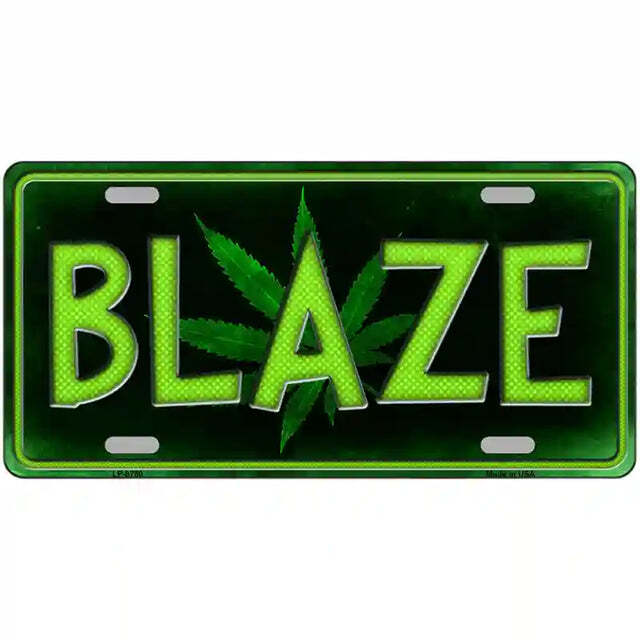 Blaze Metal Sign