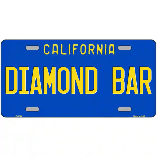 Diamond Bar California Blue Metal Sign