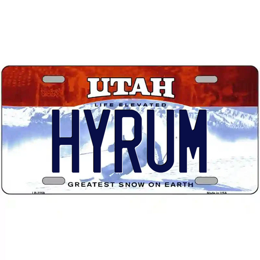 Hyrum Utah Metal Sign