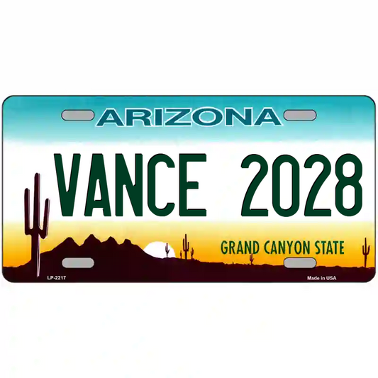 Vance 2028 Arizona Metal Sign
