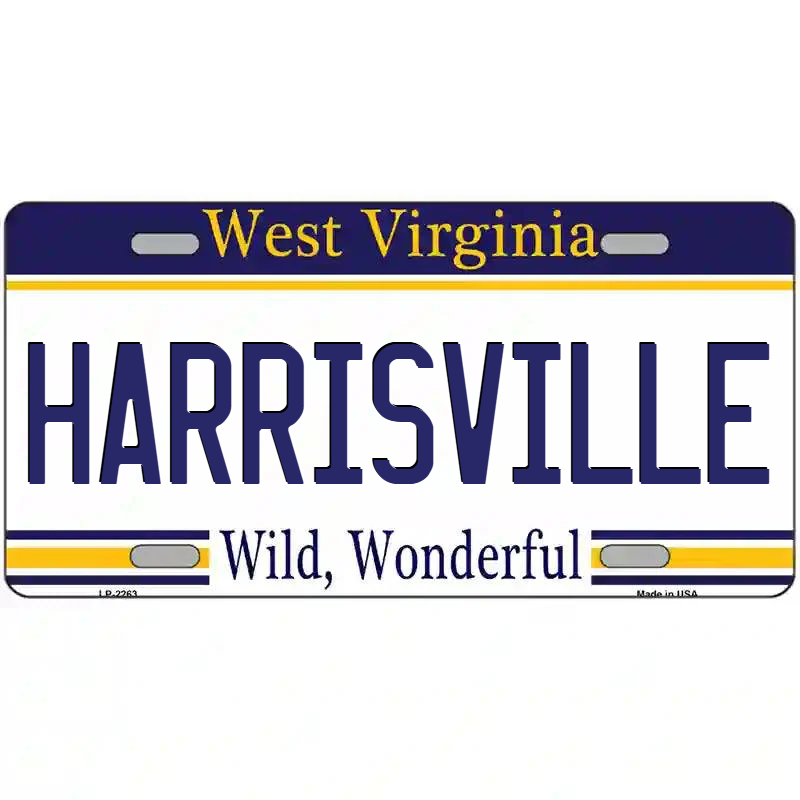 Harrisville West Virginia Metal Sign