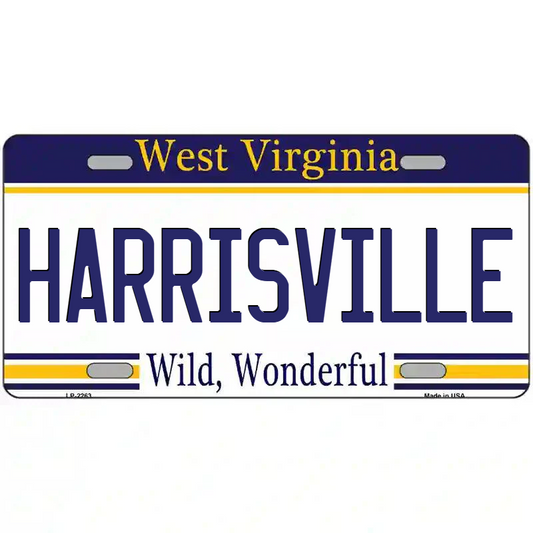 Harrisville West Virginia Metal Sign
