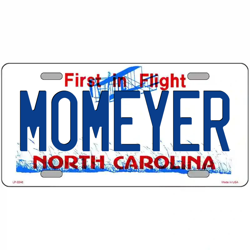 Momeyer North Carolina Metal Sign