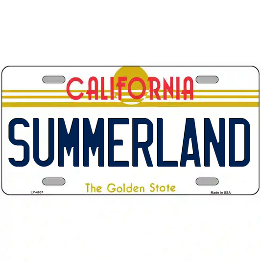 Summerland California Metal Sign
