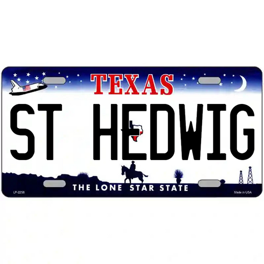 St Hedwig Texas Metal Sign