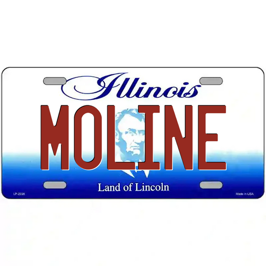 Moline Illinois Metal Sign