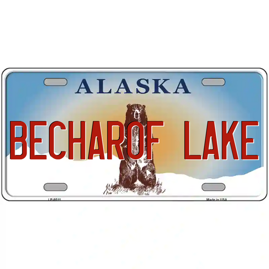 Becharof Lake Alaska Metal Sign