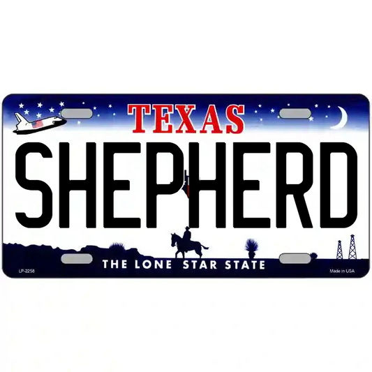 Shepherd Texas Metal Sign