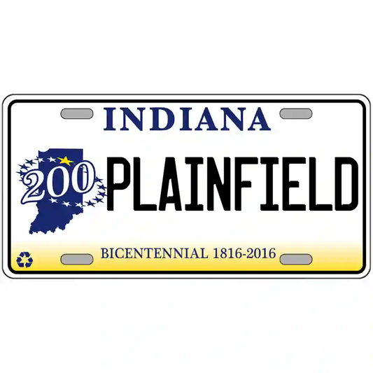 Plainfield Indiana Bicentennial Metal Sign