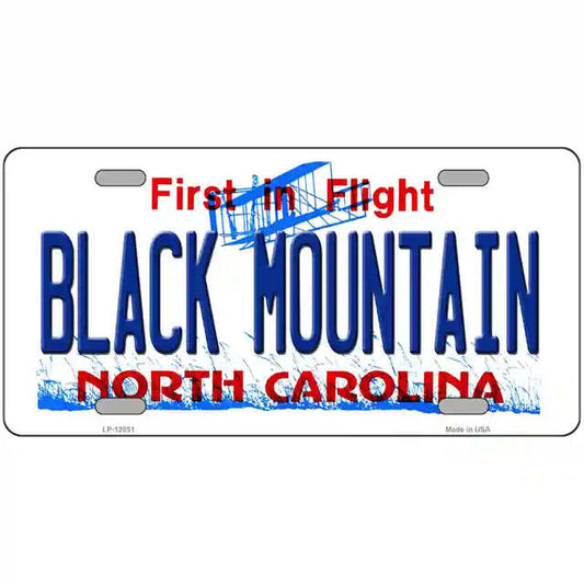 Black Mountain North Carolina Metal Sign