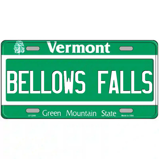 Bellows Falls Vermont Metal Sign