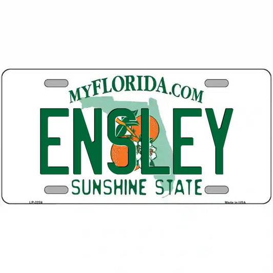 Ensley Florida Metal Sign
