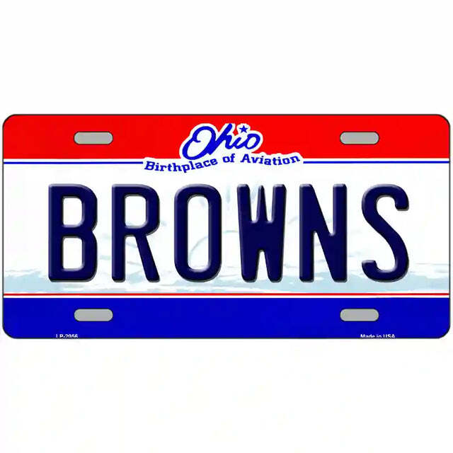 Browns Ohio Metal Sign
