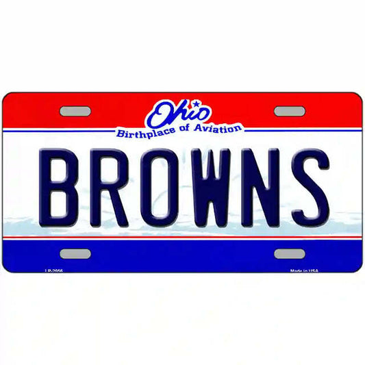 Browns Ohio Metal Sign