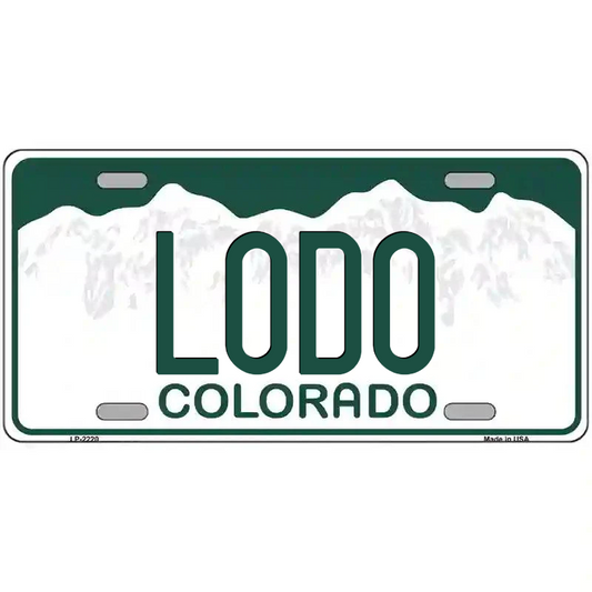 LoDo Colorado Metal Sign