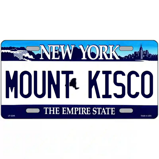 Mount Kisco New York Blue Metal Sign