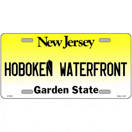 Hoboken Waterfront New Jersey Metal Sign