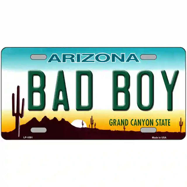 Bad Boy Arizona Metal Sign