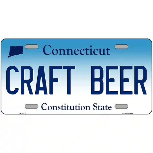 Craft Beer Connecticut Metal Sign