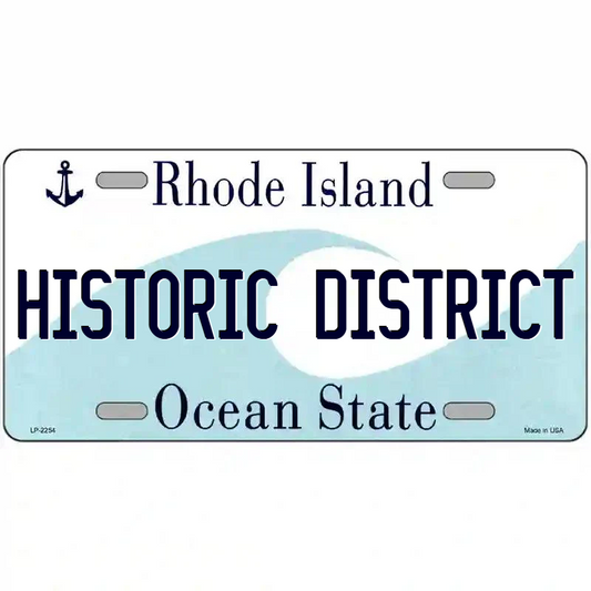 Historic District Rhdoe Island Metal Sign