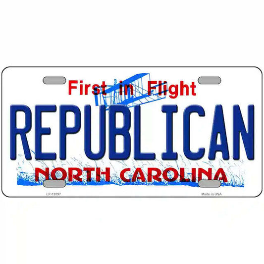 Republican North Carolina Metal Sign