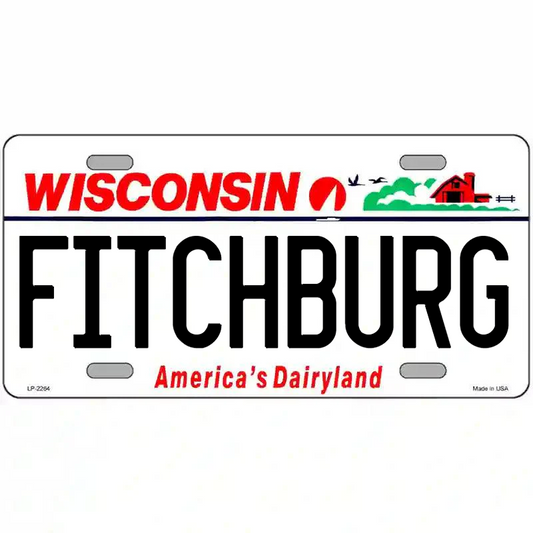 Fitchburg Wisconsin Metal Sign