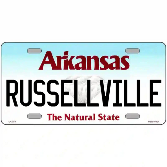 Russellville Arkansas Metal Sign