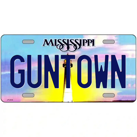 Guntown Mississippi Metal Sign
