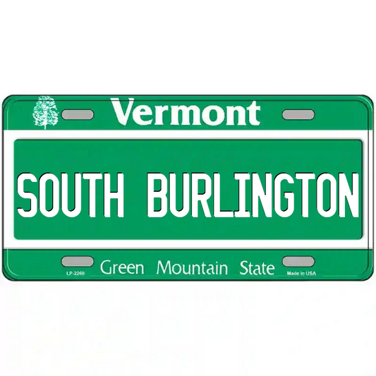 South Burlington Vermont Metal Sign