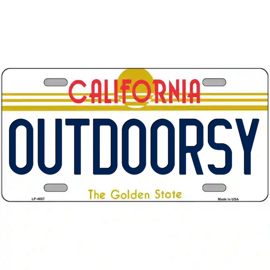 Outdoorsy California Metal Sign