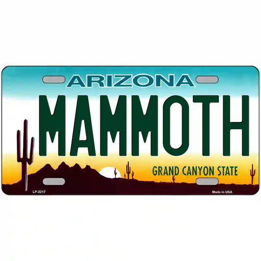 Mammoth Arizona Metal Sign