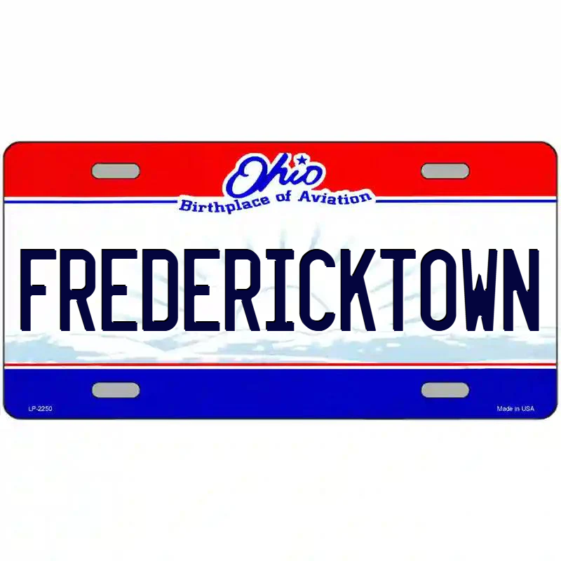 Fredericktown Ohio Metal Sign