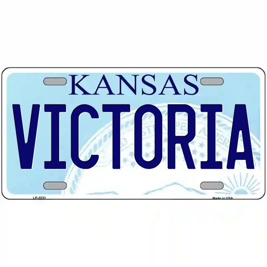 Victoria Kansas Metal Sign