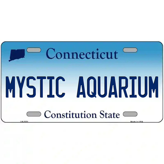 Mystic Aquarium Connecticut Metal Sign