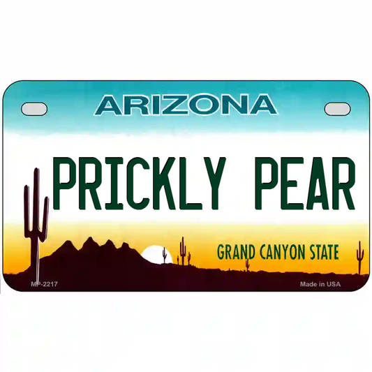 Prickly Pear Arizona Motorcycle/Golf Cart Metal Sign