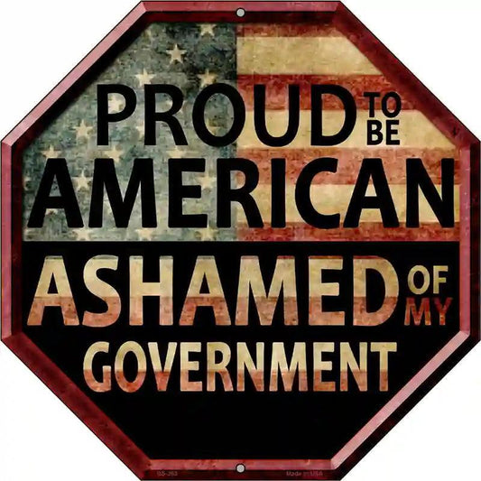 Proud to be American 12" Octagon Metal Sign