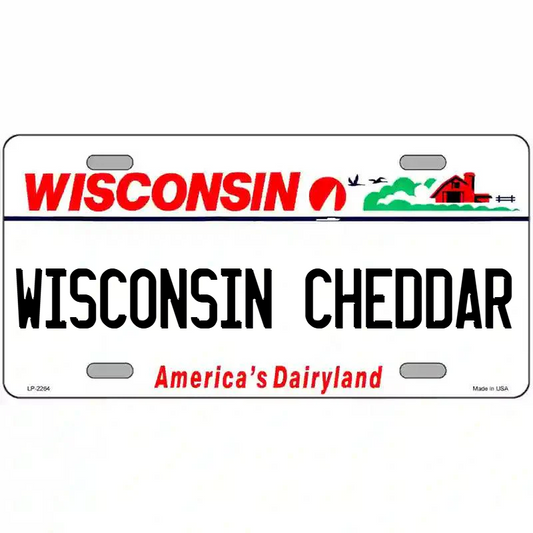 Wisconsin Cheddar Wisconsin Metal Sign