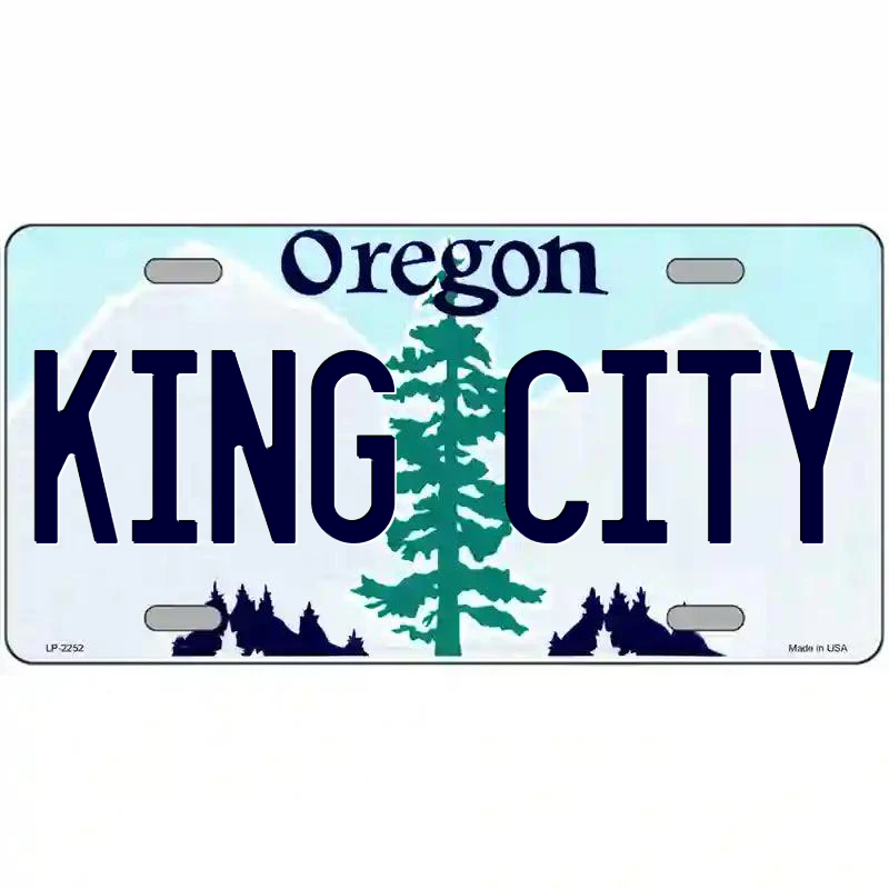 King City Oregon Metal Sign