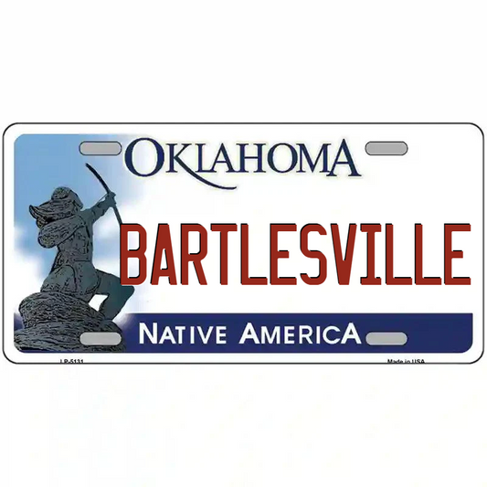 Bartlesville Oklahoma Metal Sign